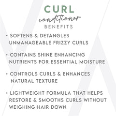 ALURAM Curl Conditioner shea-butter-moisture formula aids detangling and softness.