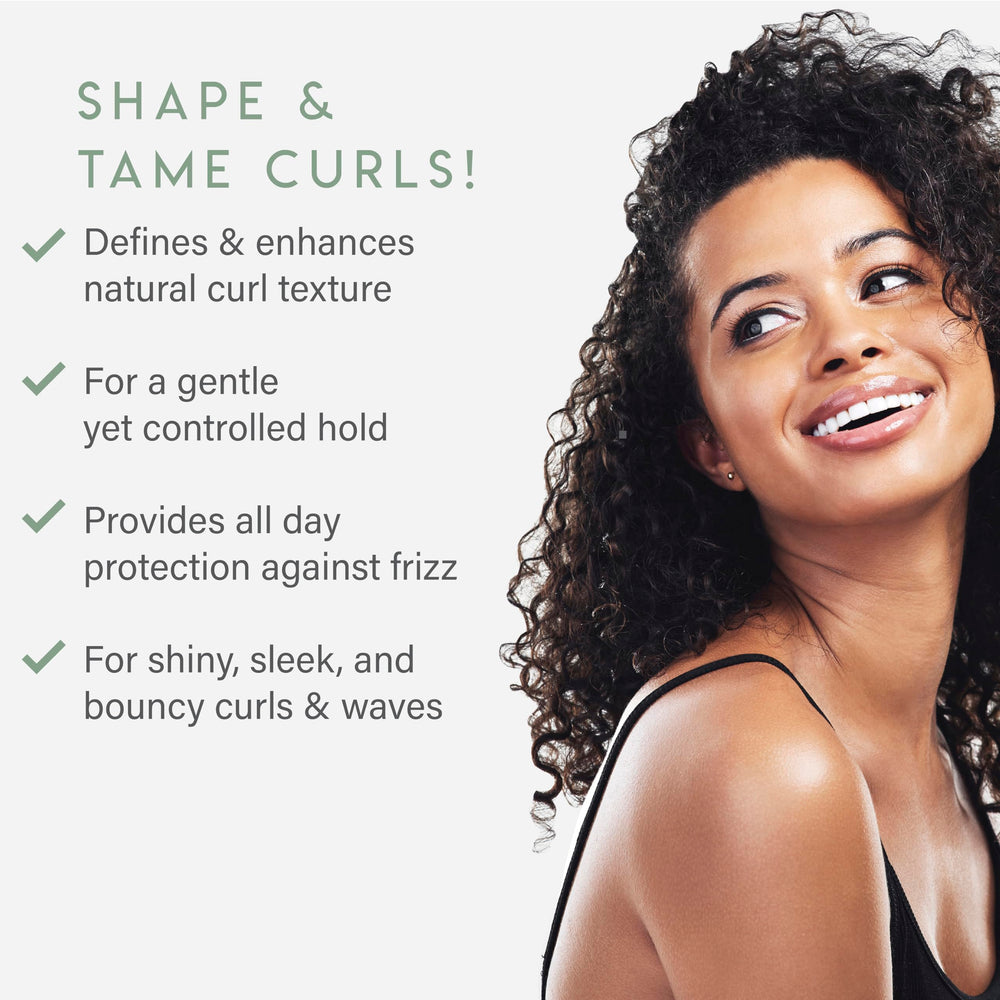 ALURAM Curl Cream coconut-water-hydration showing deeply hydrated curls and reduced frizz