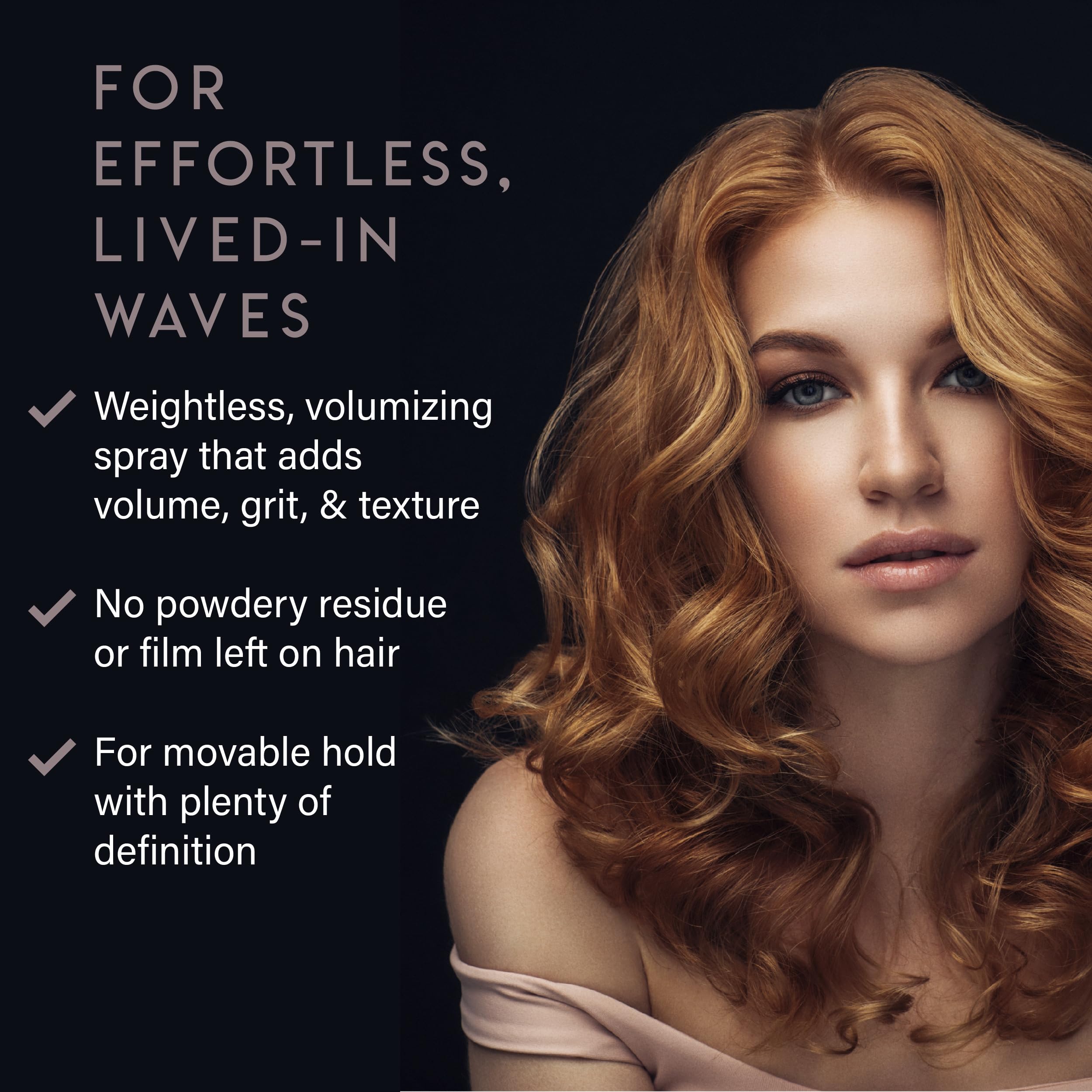 ALURAM lived-in waves result delivers natural definition and shine for everyday styling.