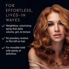 ALURAM lived-in waves result delivers natural definition and shine for everyday styling.
