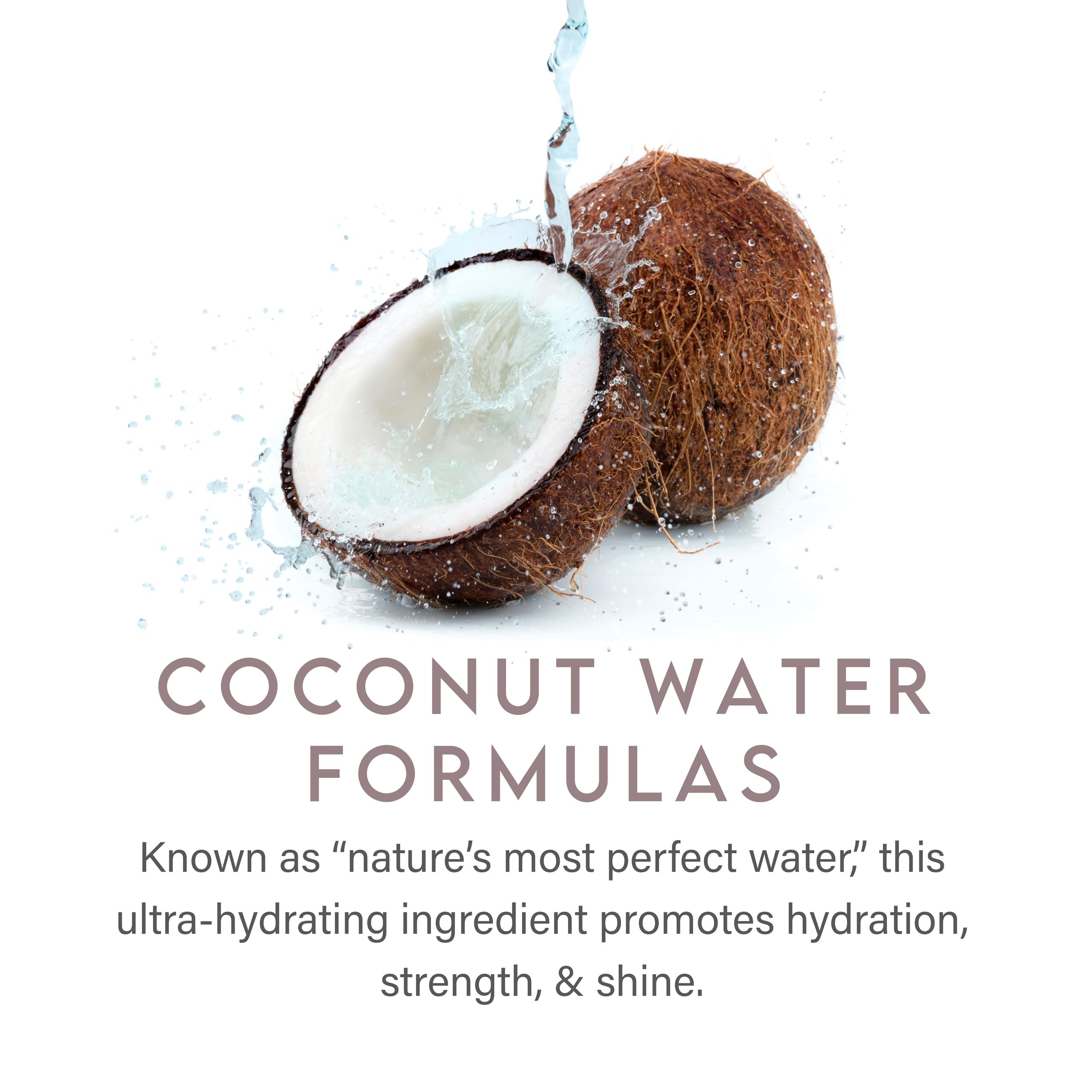 ALURAM Silicone-free formula visual emphasizes clean beauty and gentleness for all hair types.