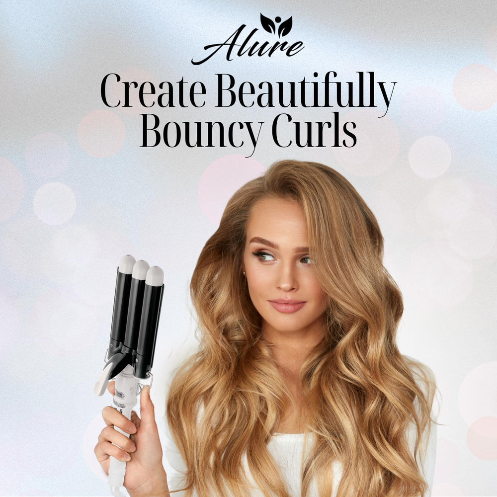 Alure beachy waves and defined curls with three-barrel control