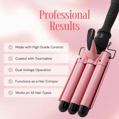 Alure ceramic-tourmaline 1-inch barrels deliver smooth glide