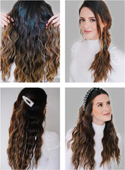 Alure 3-barrel curling wand ceramic tourmaline barrels for frizz-free waves