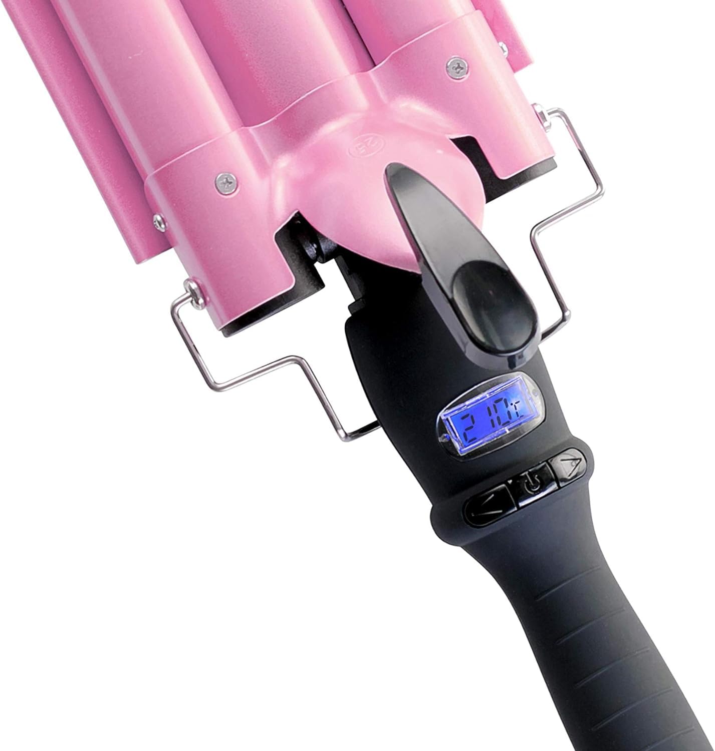 Alure 3-barrel curling wand ergonomic non-slip handle for comfortable use