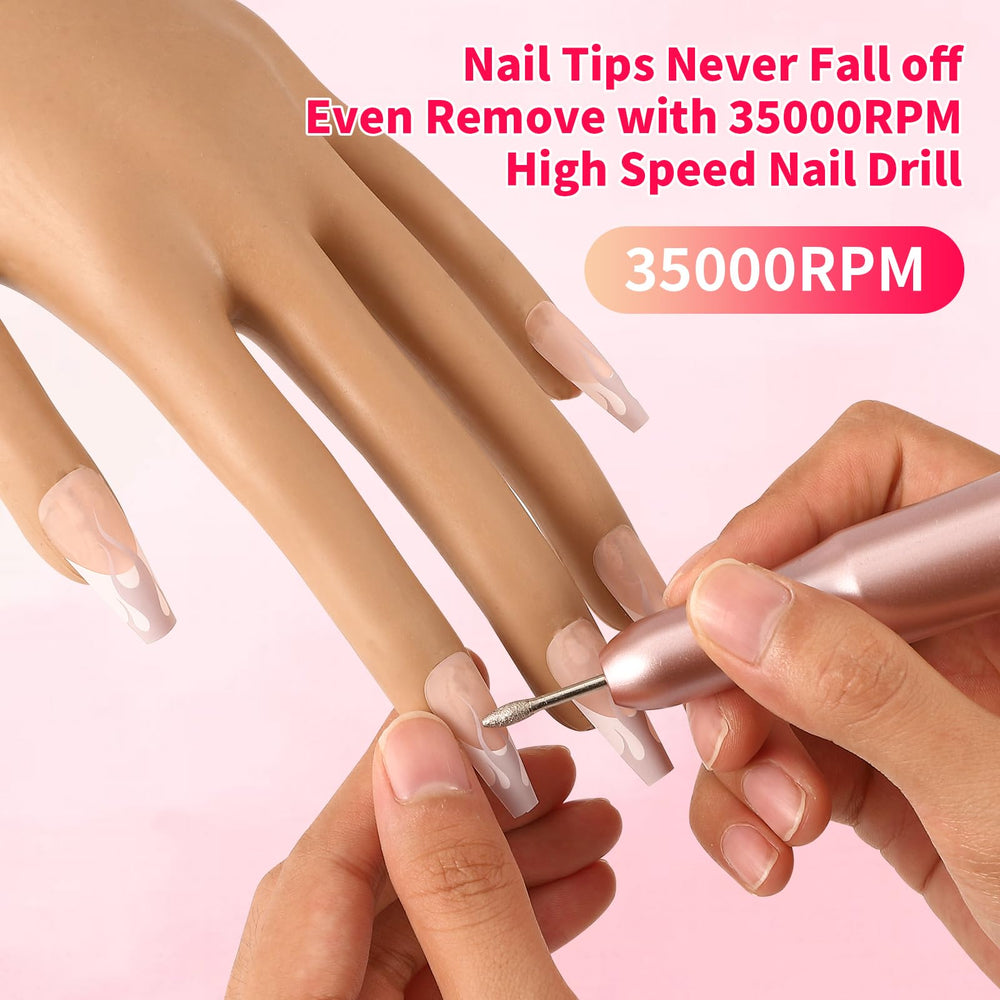 ALUROICE flexible fingers simulate real nail art positions for versatile techniques