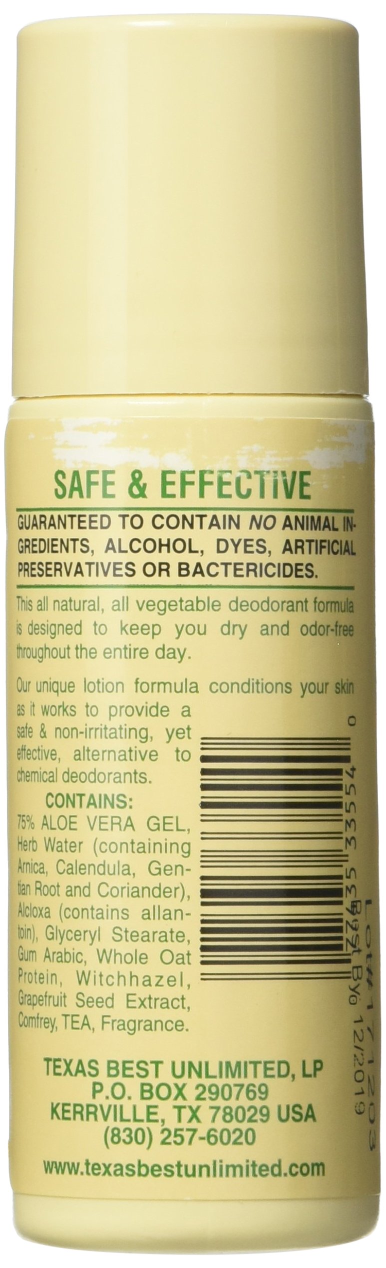 Alvera Deod Aloe Herb bottle-application demonstrates gentle, non-irritating formula for daily use