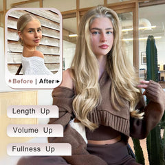 ALXNAN 20inch-length extensions for long layered fullness