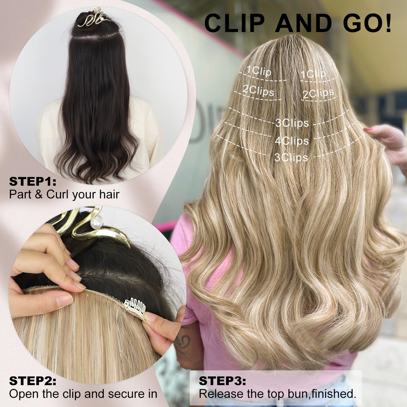 ALXNAN Dirty Blonde mix blends naturally with warm hair tones