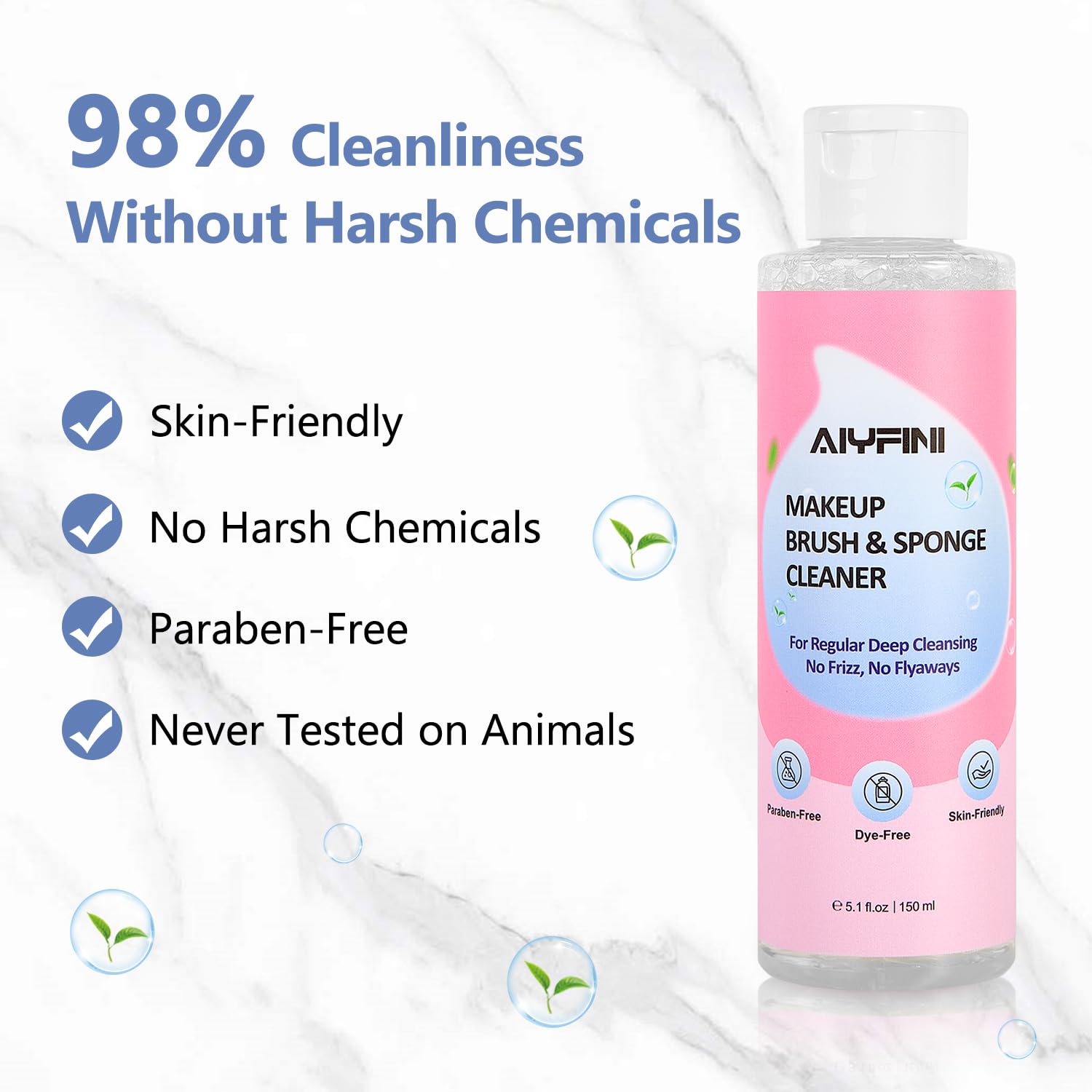 Alyfini clean brush hair with soft fluffy bristles after washing.