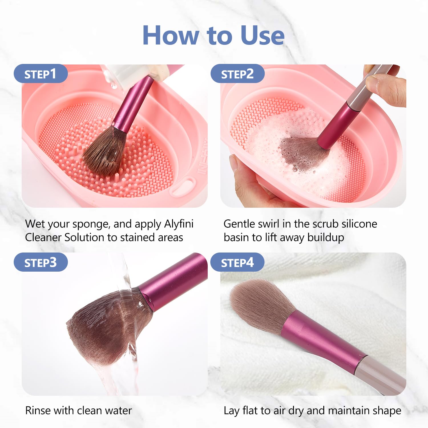 Alyfini gift ready makeup cleaner set suitable for beauty lovers.