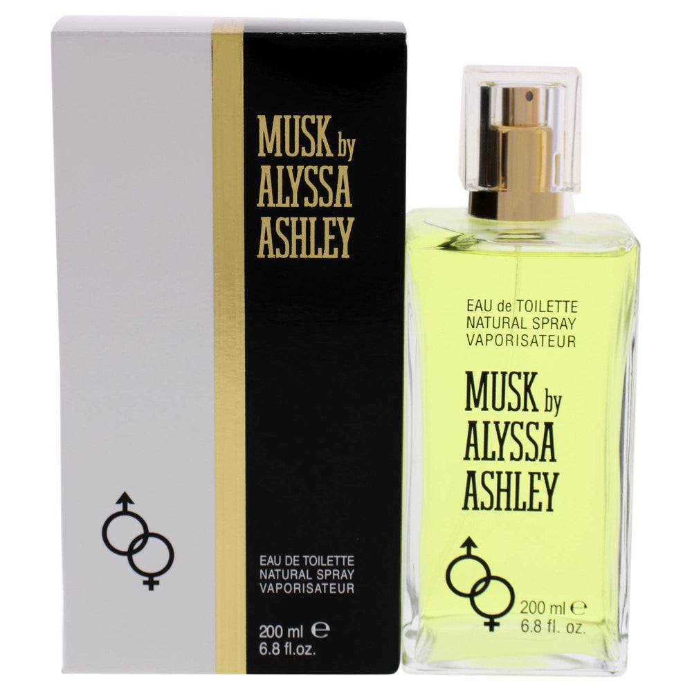 Alyssa Ashley Musk bottle closeup highlighting sleek design for daily wear.