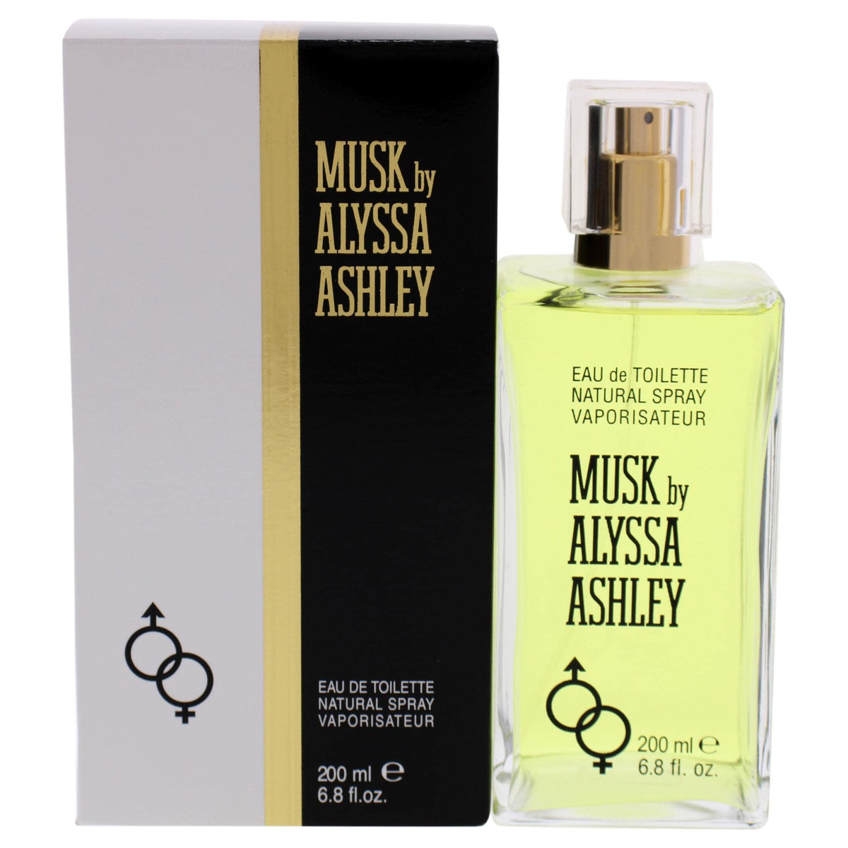 Alyssa Ashley Musk bottle closeup highlighting sleek design for daily wear.