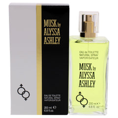 Alyssa Ashley Musk bottle closeup highlighting sleek design for daily wear.