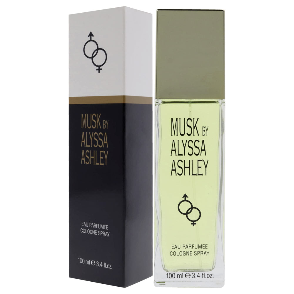 Alyssa Ashley Musk designer craftsmanship bottle conveys premium fragrance experience.