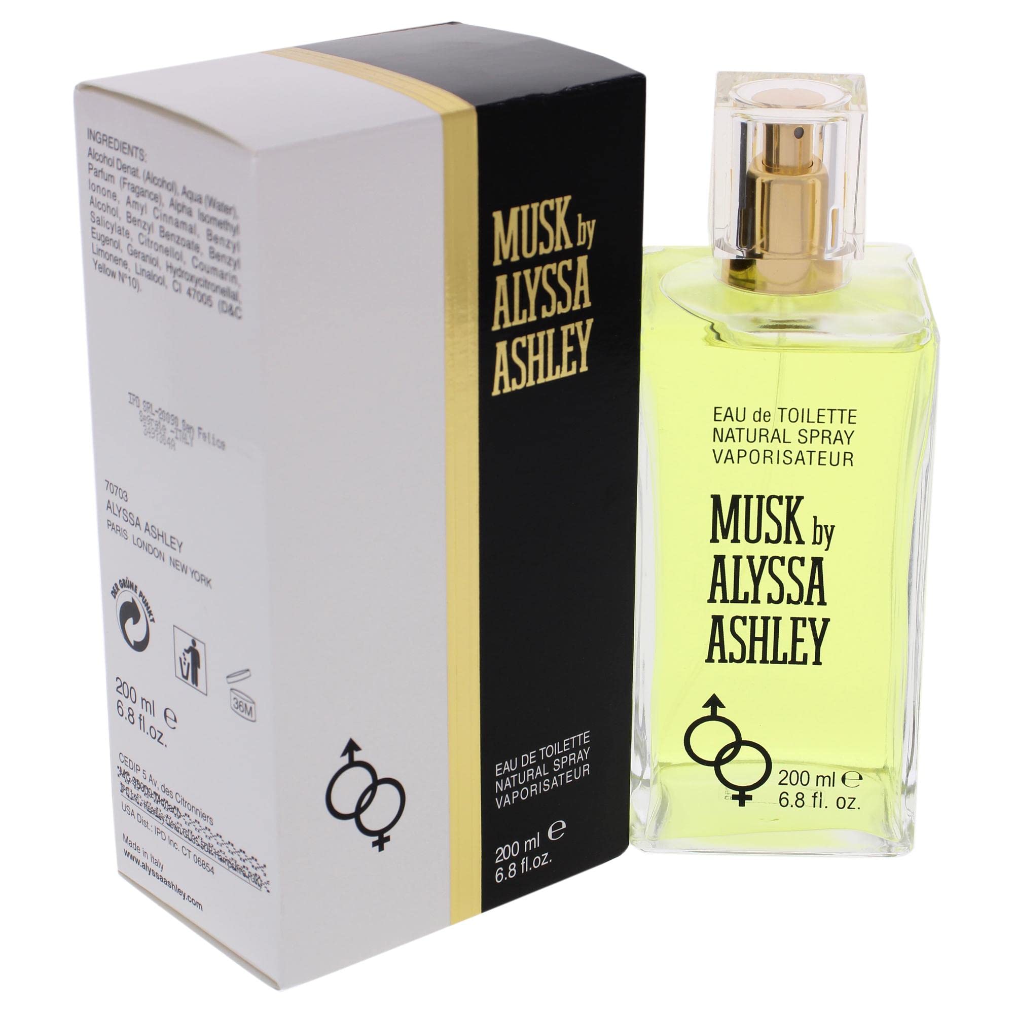 Alyssa Ashley Musk inside vial view highlighting vanilla-musk base longevity.