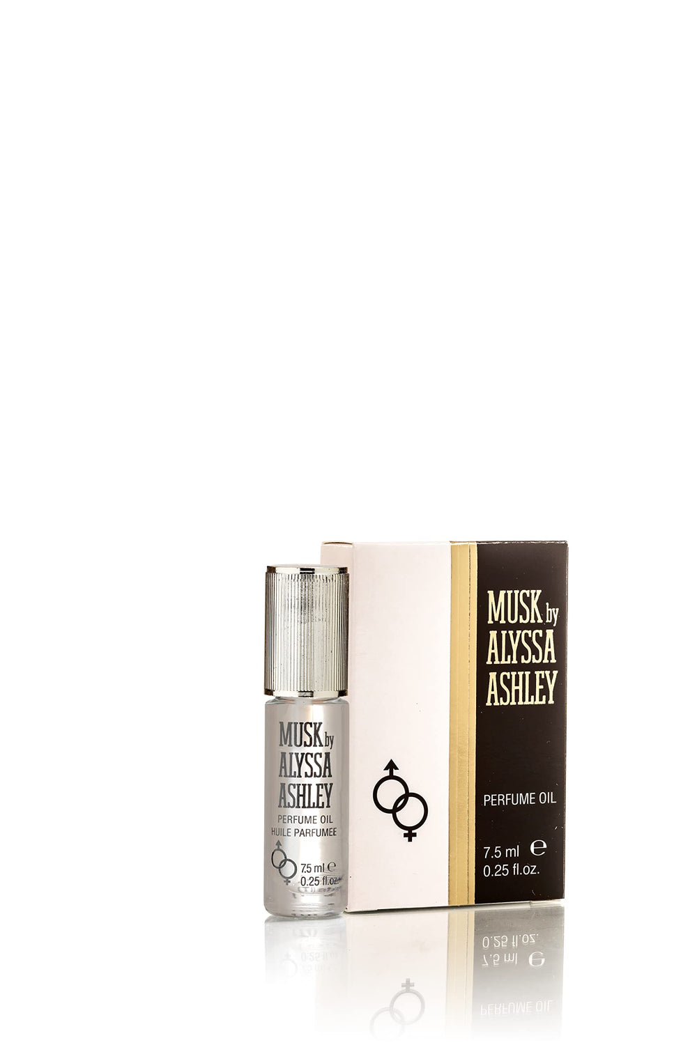 Alyssa Ashley Musk perfume oil bottle — compact travel-friendly fragrance.