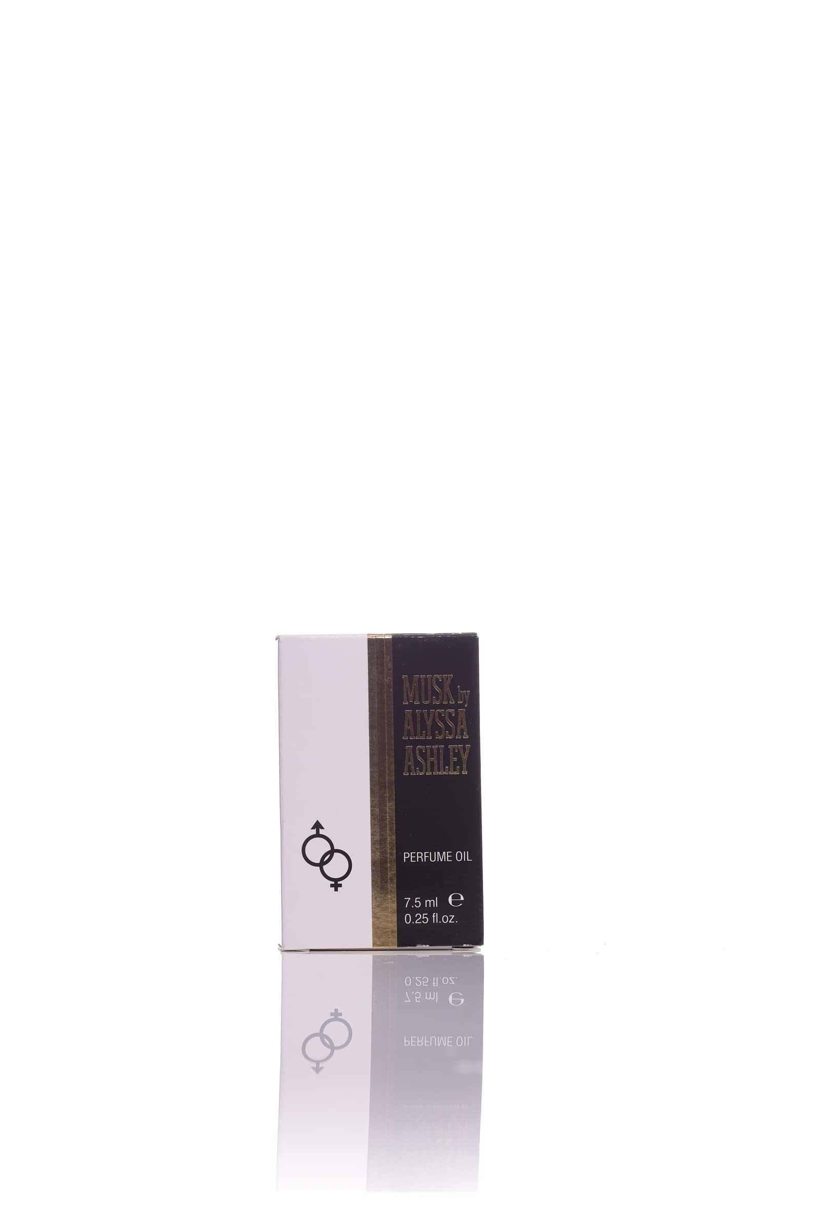 Alyssa Ashley Musk perfume oil flatlay packaging — portable, travel-ready packaging.