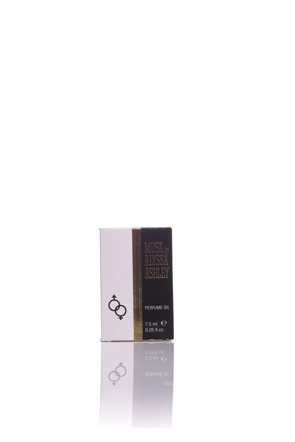 Alyssa Ashley Musk perfume oil flatlay packaging — portable, travel-ready packaging.