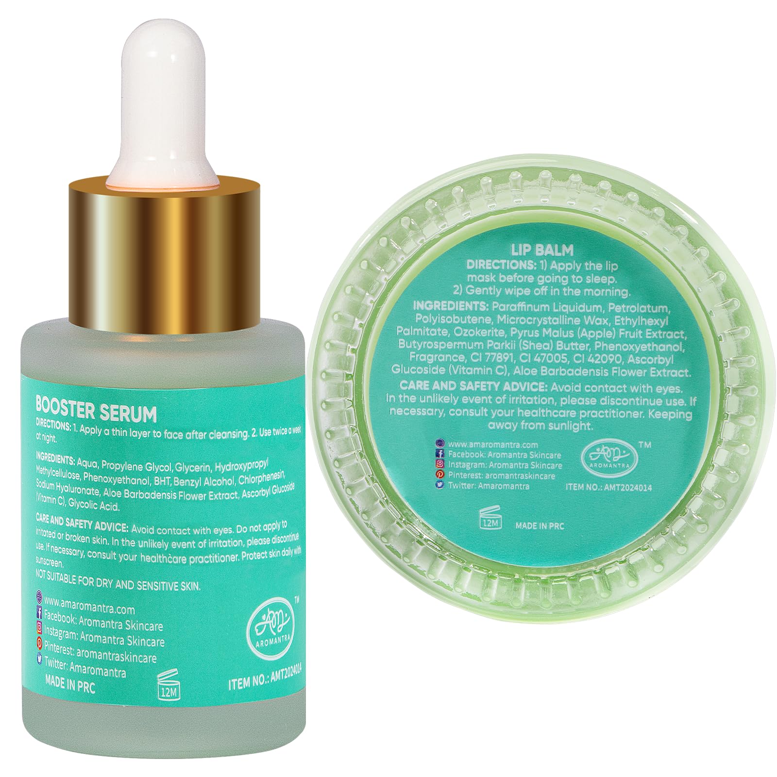 AM AROMANTRA compact-size-collection all-in-one travel set for quick routines.