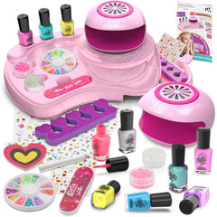 Amagoing nail art set storage desk showcases tidy workspace for kids' creative mani sessions.