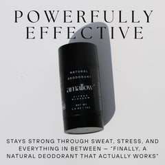 Amallow underarm application demonstrates a gentle swipe for daily freshness.