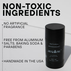 Amallow front packaging highlights handcrafted USA quality.