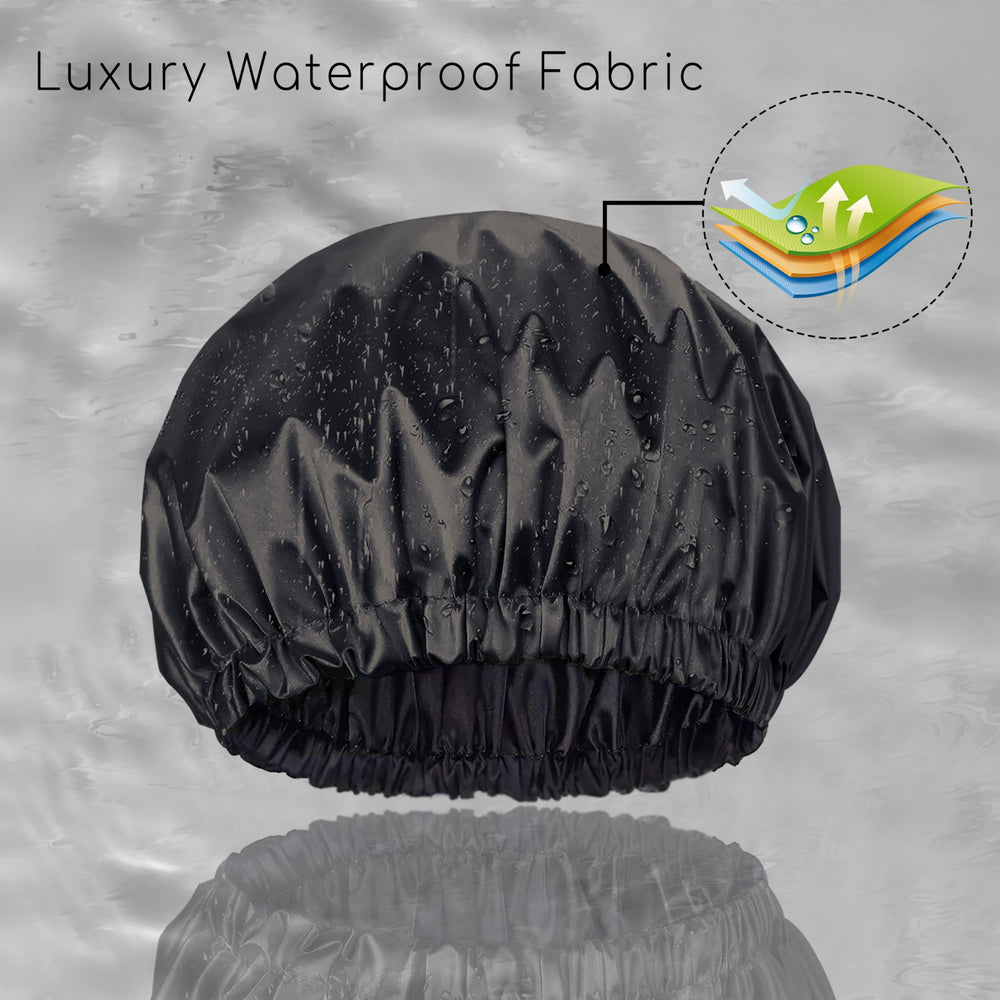 Amamba shower cap machine-washable for easy care.