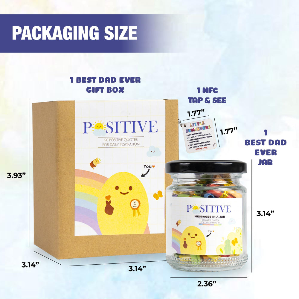 AMAQUANG glass jar delivers a tactile daily boost through affirmations.