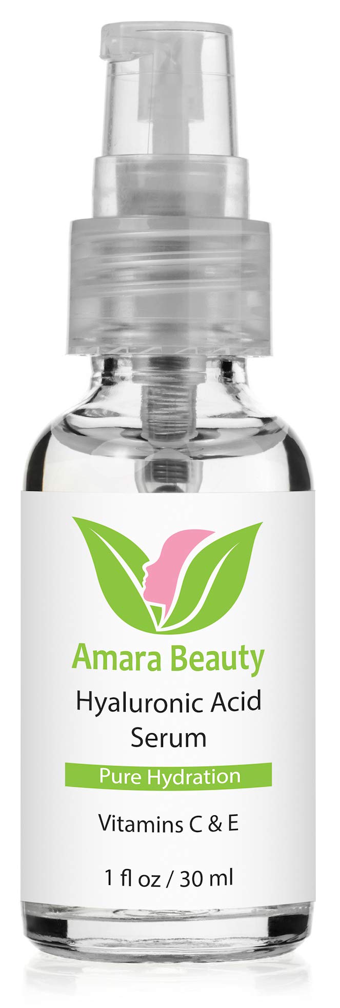 Amara Beauty Hyaluronic Serum dropper close-up highlighting fast absorption.