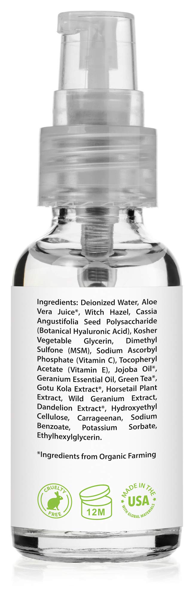 Amara Beauty packaging front emphasizes vegan and cruelty-free formulation.