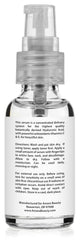 Amara Beauty Hyaluronic Serum texture close-up shows lightweight non-greasy finish.
