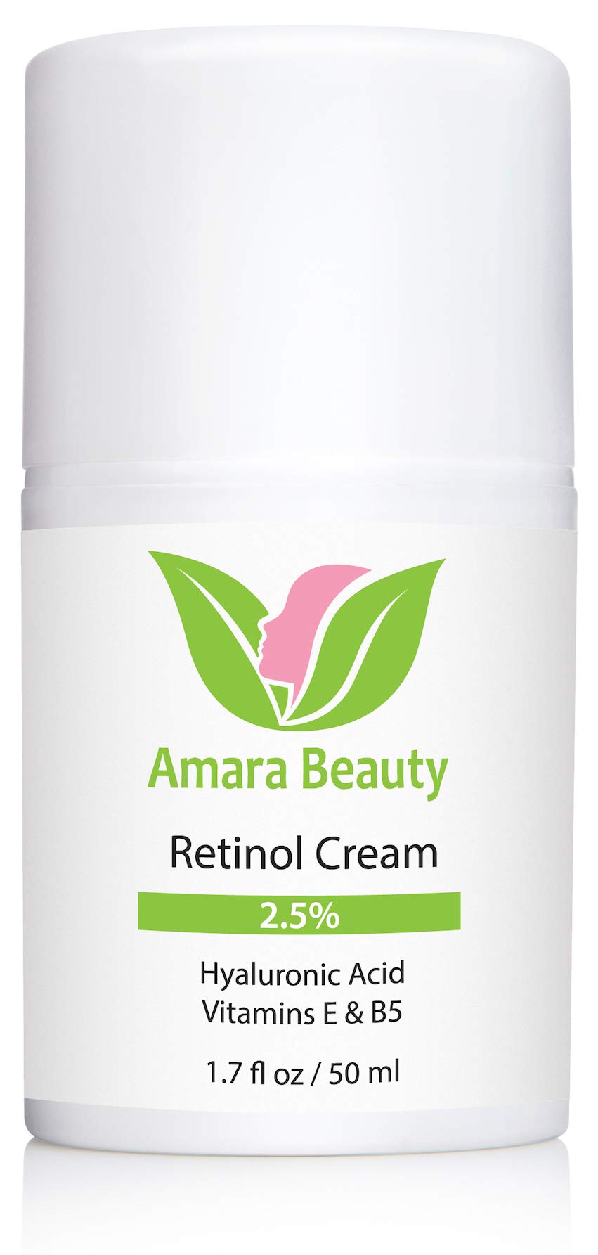 Amara Beauty retinol cream texture swatch, showing luxurious hydration.