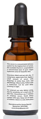 Amara Beauty Vitamin C Serum texture close-up shows non-greasy finish.