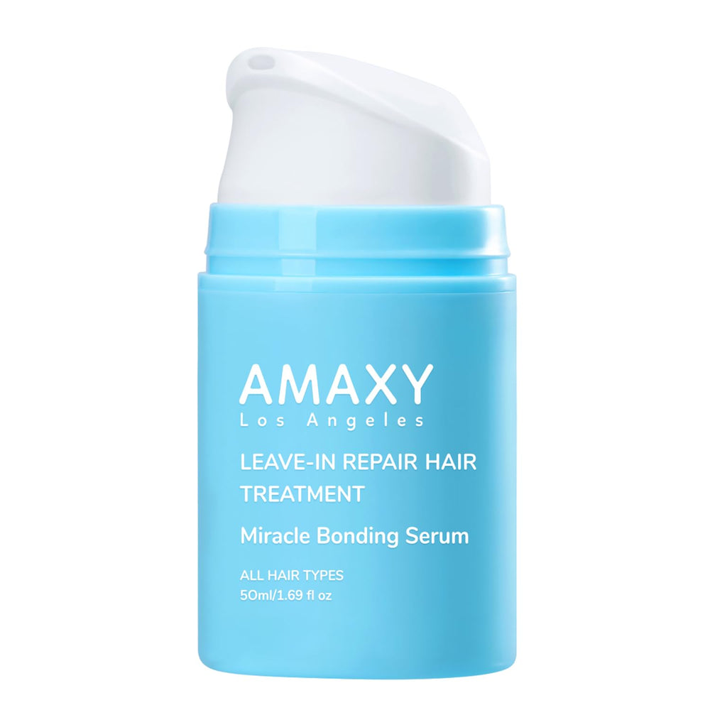 AMAXY Miracle Bonding Serum bottle closeup with premium formula