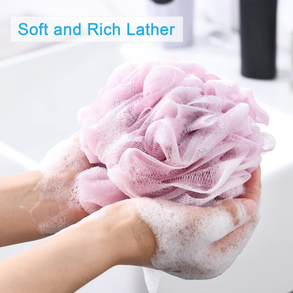 AmazerBath loofah dense mesh for rich lather with less soap