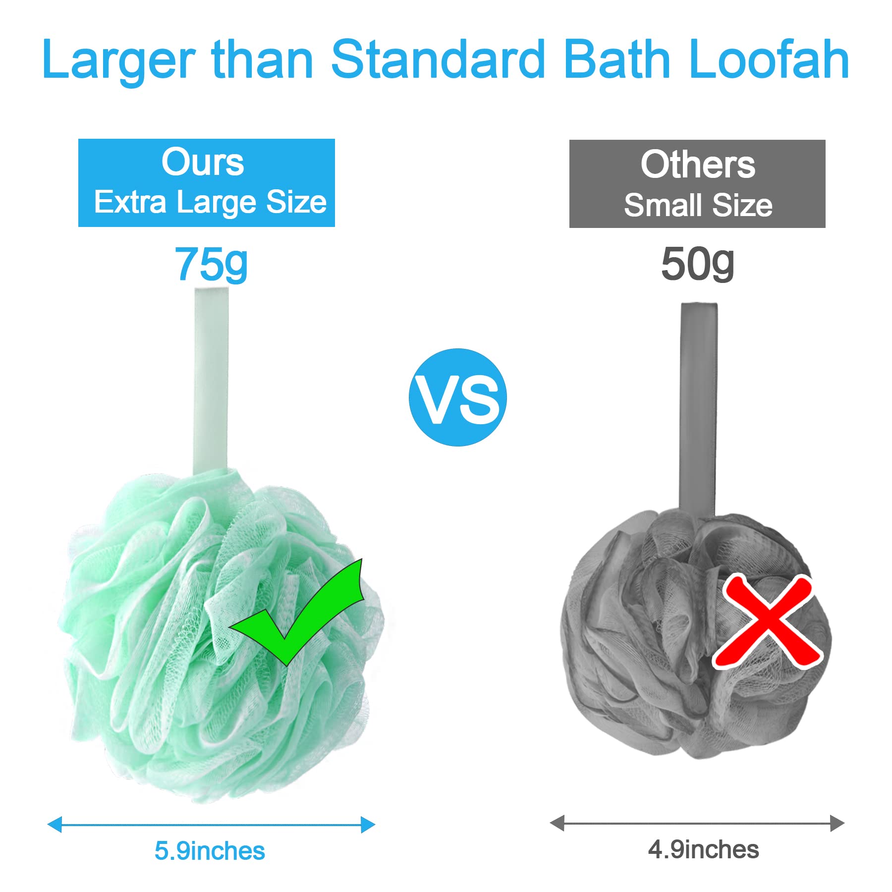 AmazerBath loofah helps save shower gel with rich lather