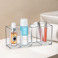Amazing Abby Glamour 4-compartment organizer demonstrates neat vanity storage.