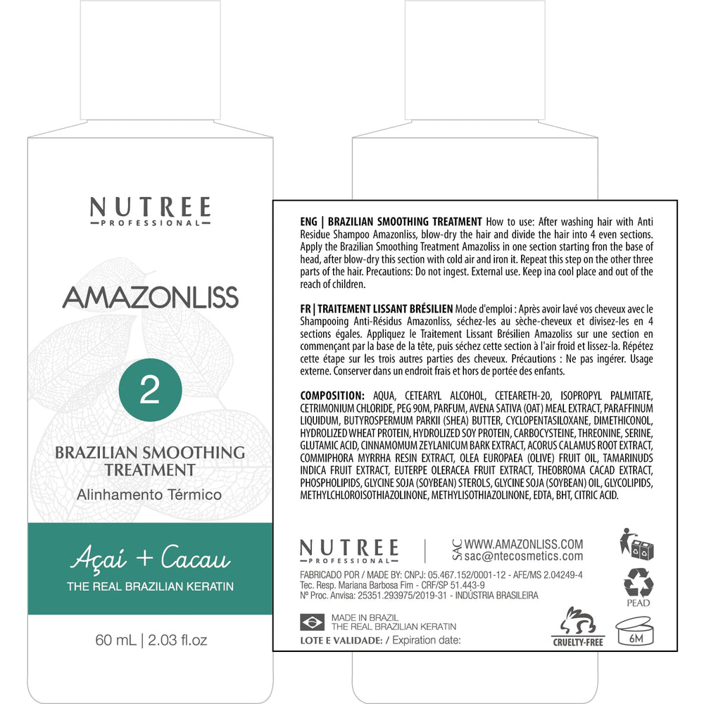 Amazonliss-aftercare-shampoo-conditioner imagery emphasizes extended longevity of results.