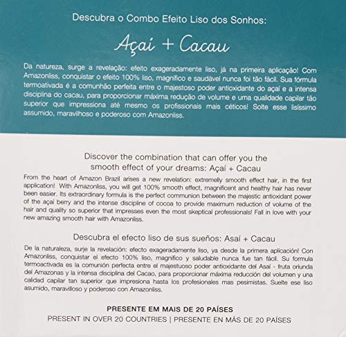 Amazonliss keratin-treatment-packaging close-up emphasizes premium, formaldehyde-free formula.