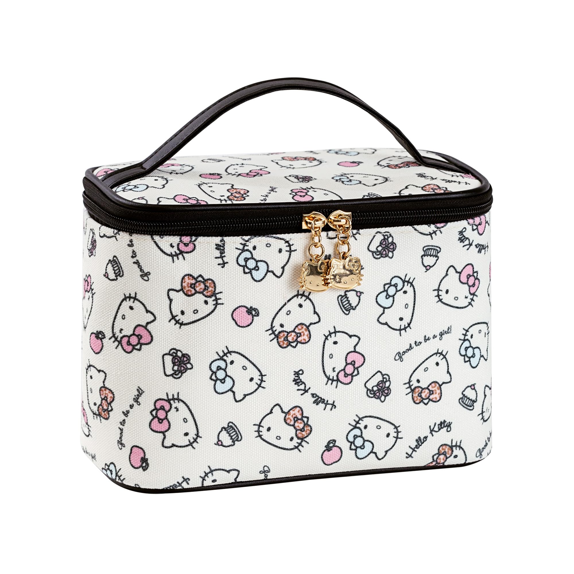 AmBealla cosmetic bag with brush holder keeps brushes organized for travel.