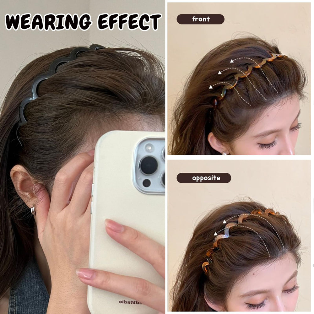 Amber-Black headband all-day comfort for busy routines
