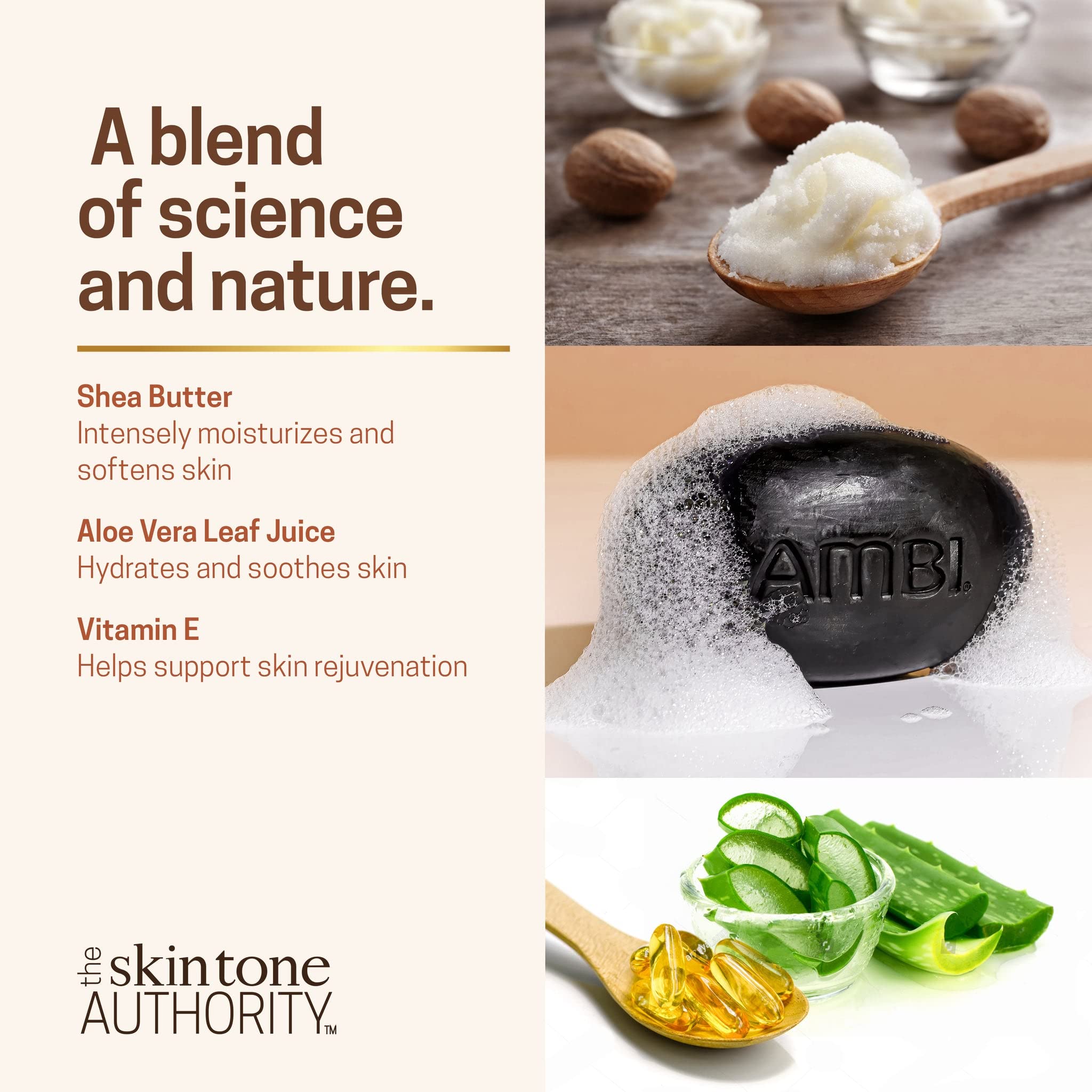 Ambi black soap leaves skin nourished, soft and smooth.