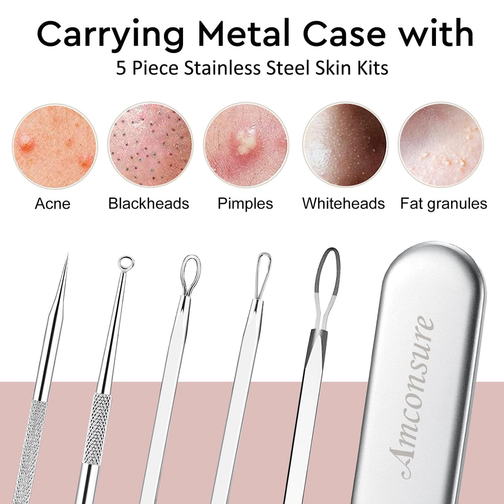 Amconsure skin kit in use supports pore extraction after steaming