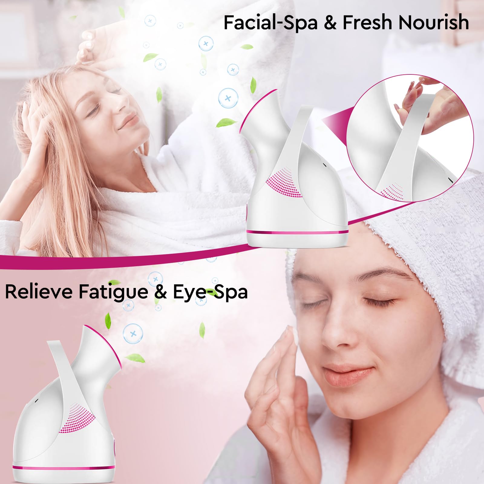 Amconsure steamer in living room ready for routine facial spa at home