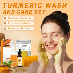 Amdele Turmeric Wash & Care foaming cleanser bristles deliver gentle cleansing
