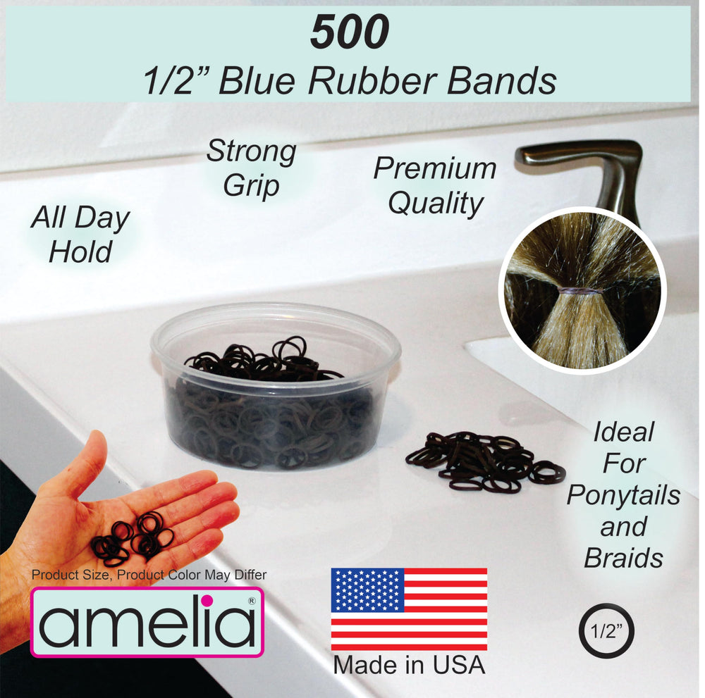 Amelia Beauty ponytail rubber bands securing a neat, comfortable ponytail