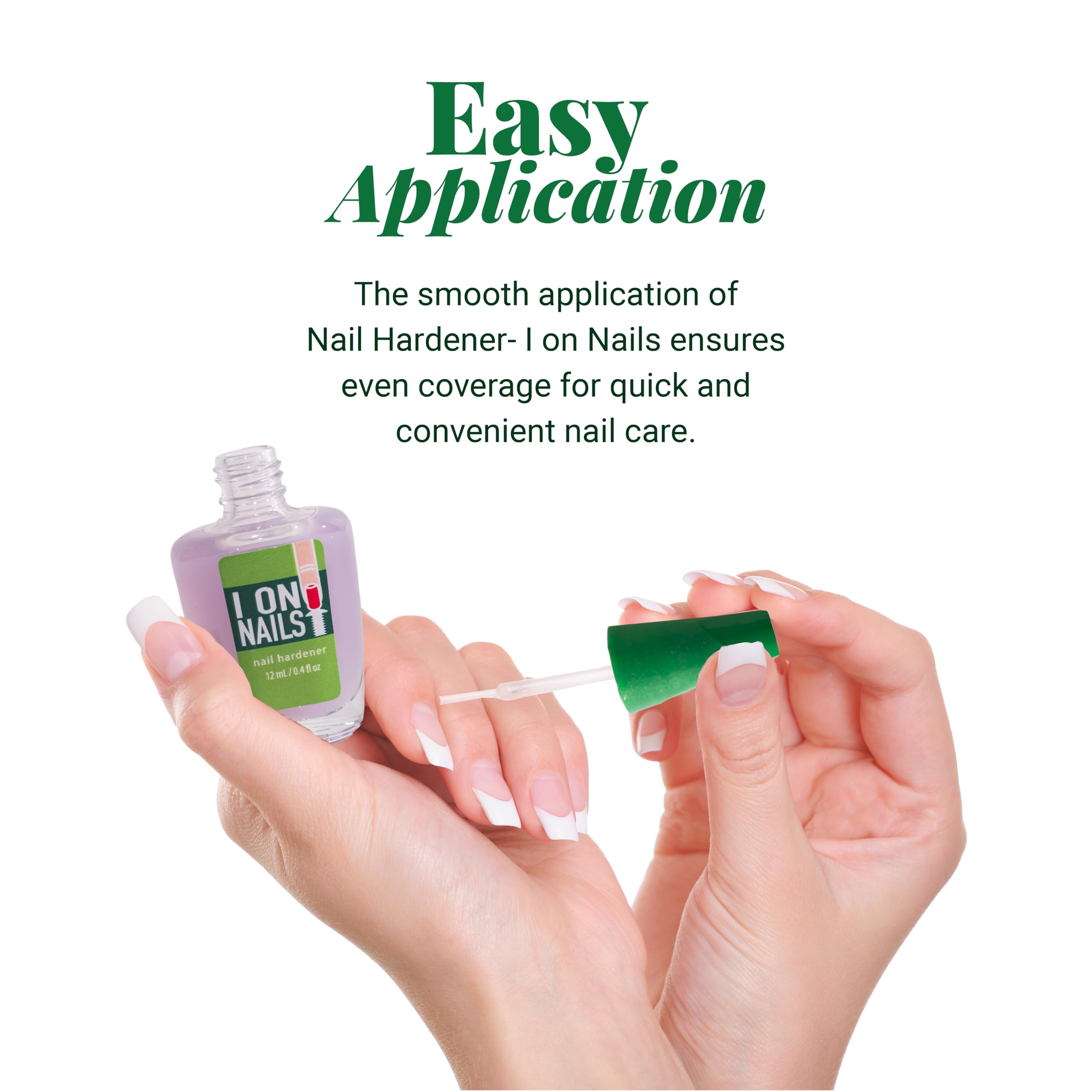 Amen Beauty I On Nails clear-polish-look delivers a natural glossy finish with strength.