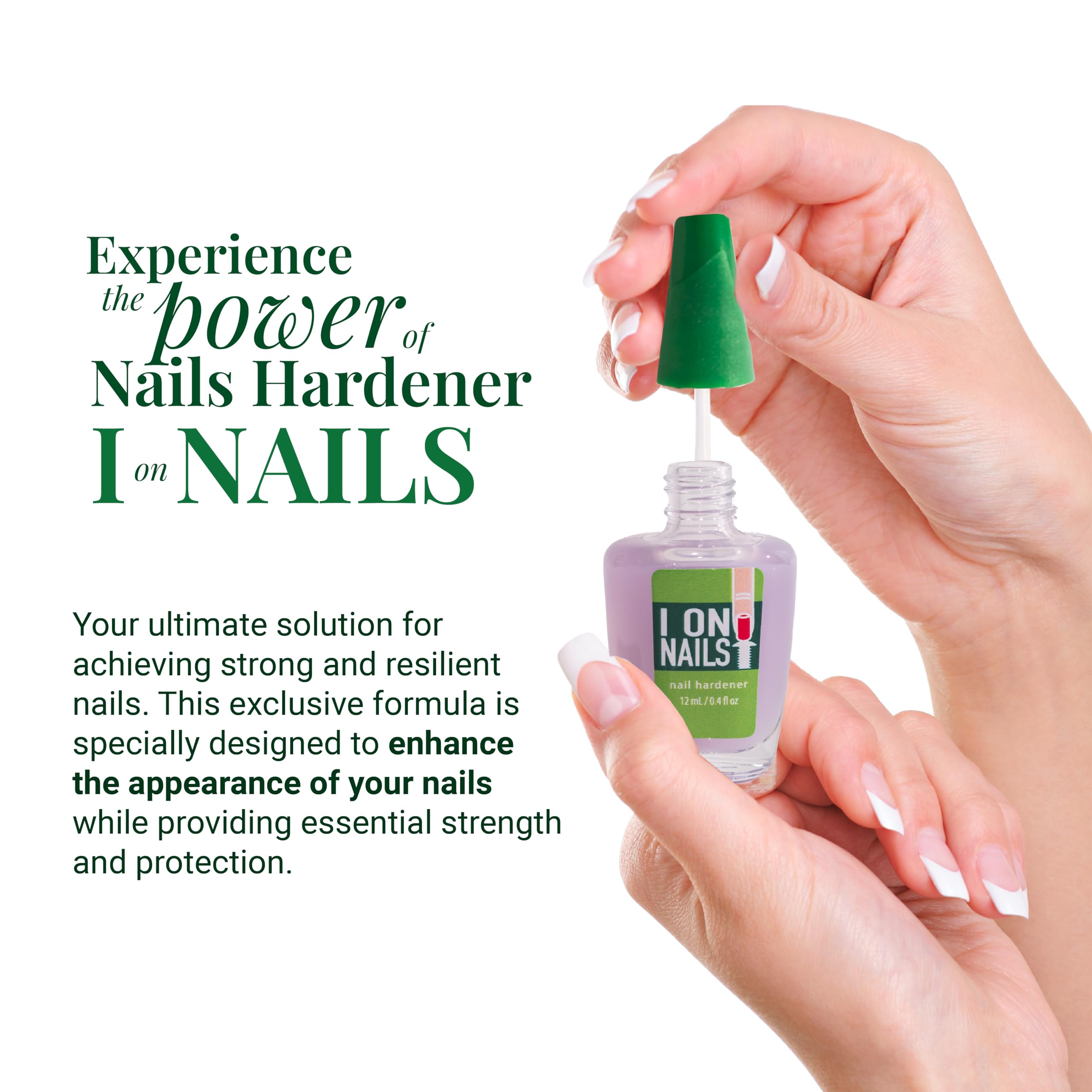 Amen Beauty I On Nails strengthening-coat forms a durable protective layer.