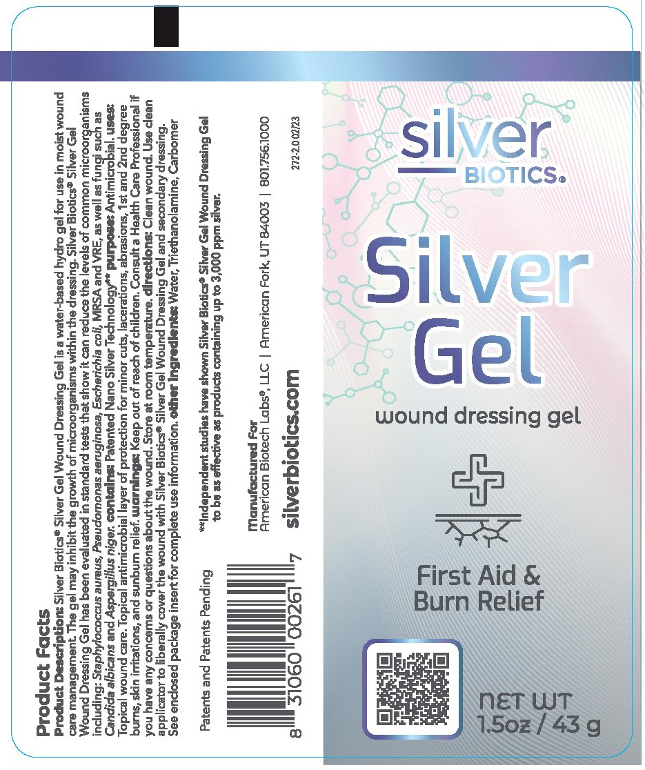 American Biotech Labs Silver Biotics wound gel handy finger-dispense demonstrates easy self-application.